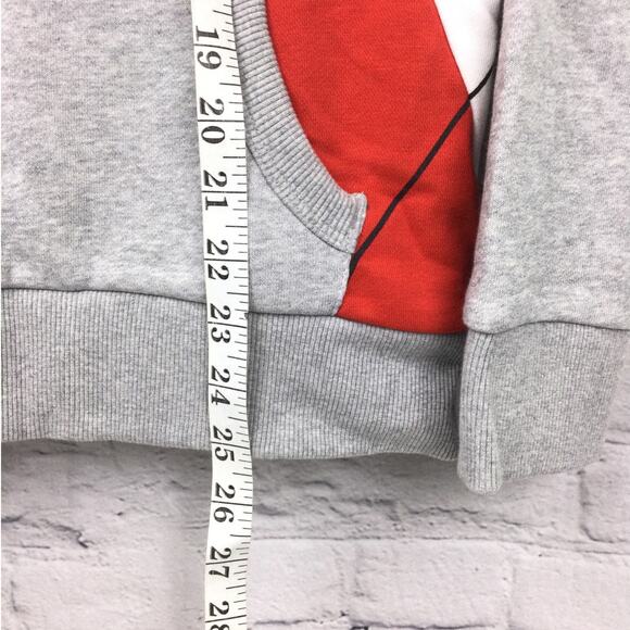 Tommy Hilfiger Retro Patchwork Kangaroo Pocket Long Sleeve Hooded Sweatshirt S - Picture 11 of 12